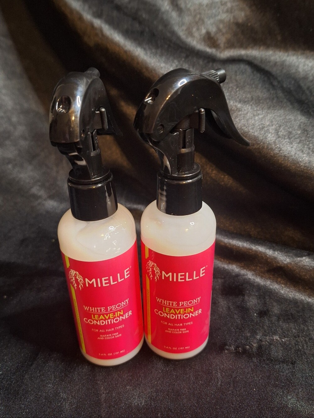 2 NEW MIELLE LEAVE IN CONDITIONER~White Peony~All Hair Types~3.4 oz~Sulfate Free